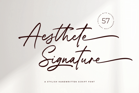 Aesthete Signature: Elegant Handwritten Font