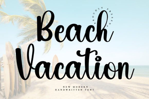 Beach Vacation Font for Business Style