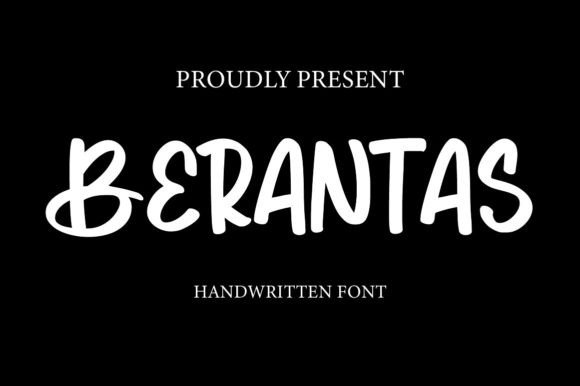 Berantas: A Friendly Handwritten Font