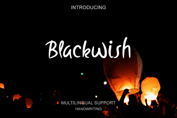 Blackwish: A Handwritten Font for Impact