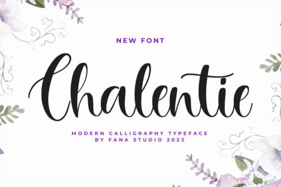 Chalentie: A Script Font for Creative Projects