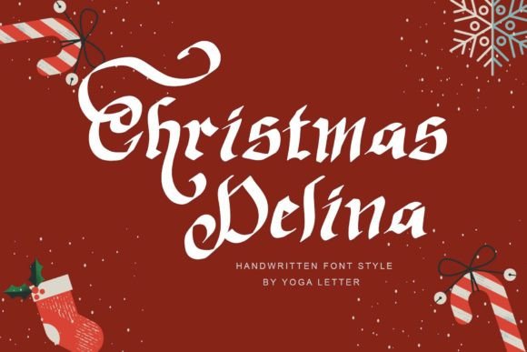 Christmas Delina: A Elegant Handwritten Font