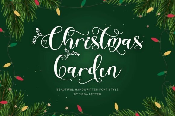 Christmas Garden Font for Creative Marketing