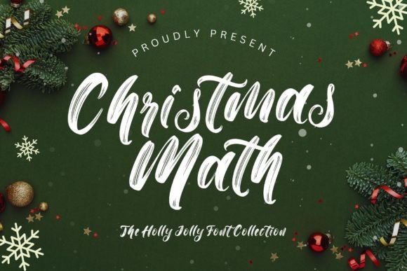Christmas Math: A Magical Script Font