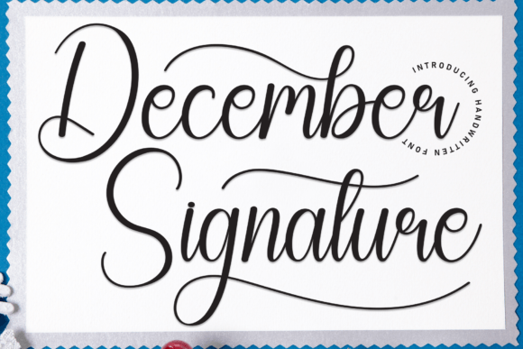 December Signature Font for Business