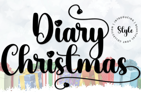 Diary Christmas Font Review