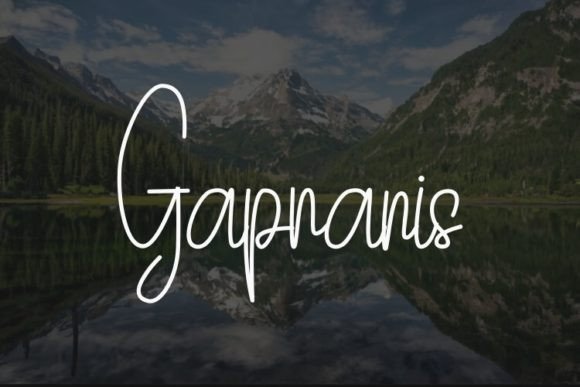 Gapranis: A Trendy Handwritten Font