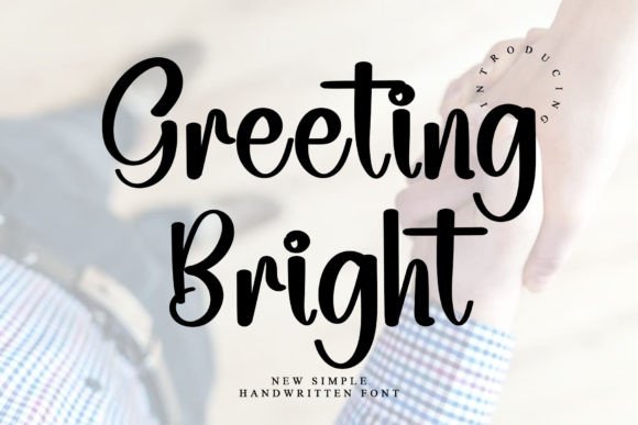 Greeting Bright Font for Business