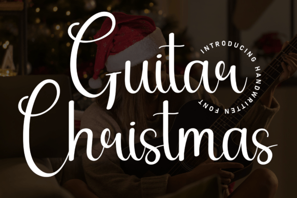 Guitar Christmas Font for Creative Projects