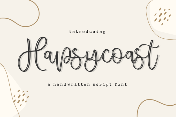 Hapsycoast: A Handwritten Script Font
