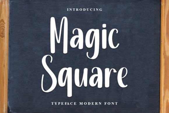 Magic Square Font: Elegant Script for Makers