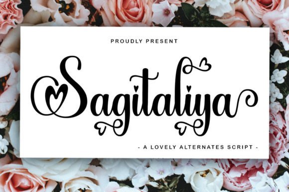 Sagitaliya Font: Elegant Script for Craft Projects