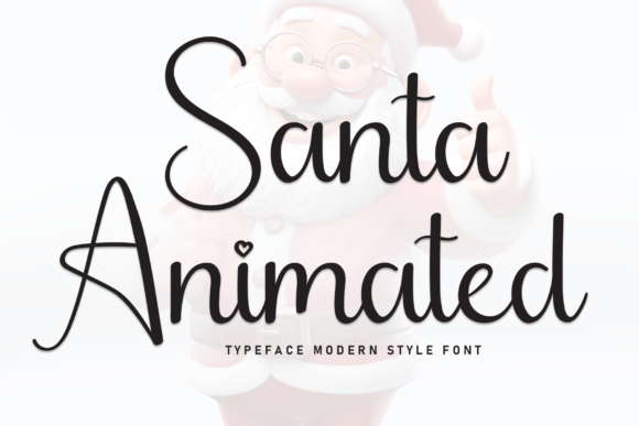 Santa Animate Font for Web Design