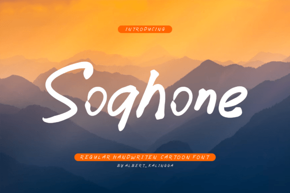 Soghone: A Bold Handwritten Font
