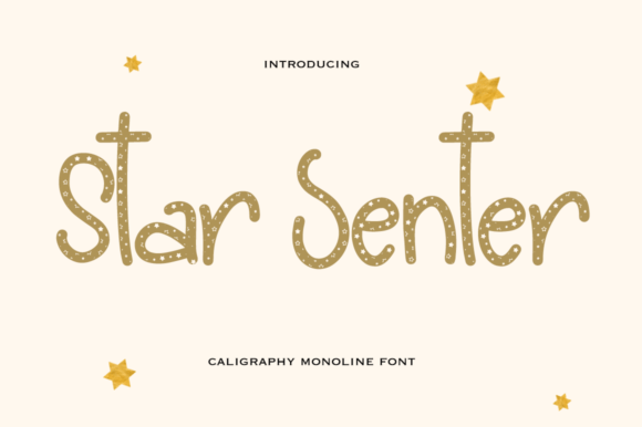 Star Senter: A Cute Script Font