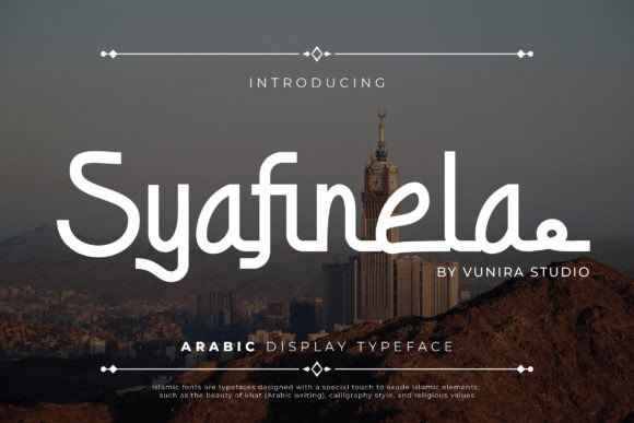 Syafinela: Elegant Arabic Font