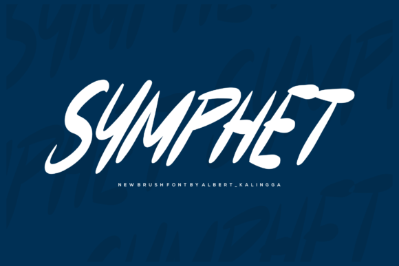 Symphet: A Bold Handwritten Font