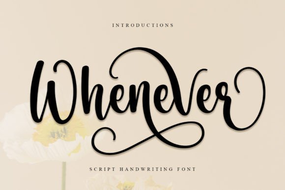 Whenever: A Stylish Font for Web Design