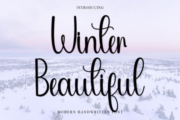 Winter Beautiful Font for Festive Branding