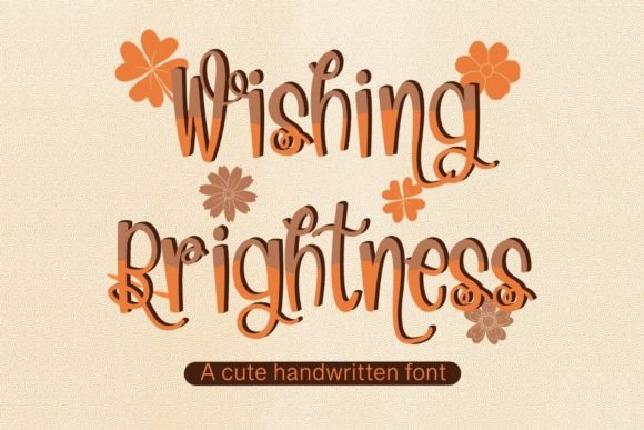 Wishing Brightness Font for Web Design
